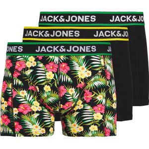 Jack & Jones - Jacpink Flowers - Boxershorts - Zwart - 3-Pack
