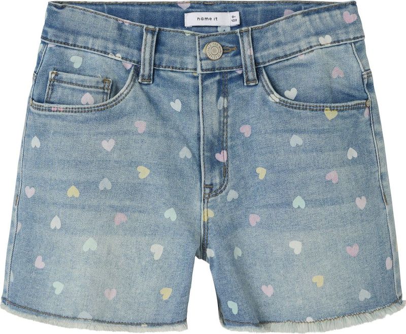 Name It - Rose Mom Denim Short - Blauw - Junior - Regular Fit