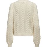 Only - Ecru Trui - Viscose/Nylon/Polyester