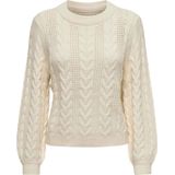 Only - Ecru Trui - Viscose/Nylon/Polyester