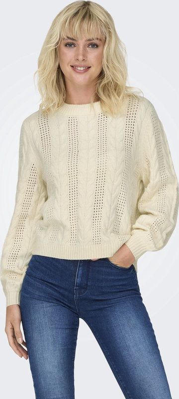 Only - Ecru Trui - Viscose/Nylon/Polyester