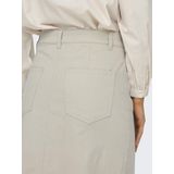 A-Lijnrok - Hoog Taille - Katoen - Zwart - Met Riemlussen