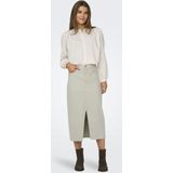 A-Lijnrok - Hoog Taille - Katoen - Zwart - Met Riemlussen