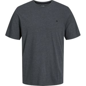 T-shirt - Dark Grey Melange - Met Geborduurd Logo