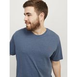 JACK&JONES - JJEPAULOS TEE SS CREW NECK NOOS PLS - T-shirt - Zwart - Korte Mouwen, Ronde Hals, Geborduurd Detail