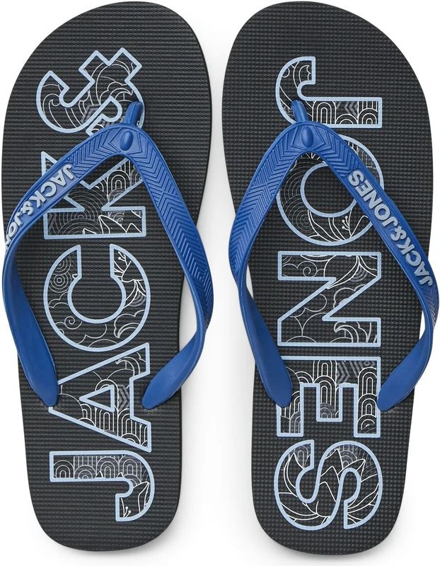 Jack Jones Heren Teenslippers JFWLOGO Antraciet