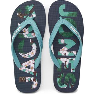 Jack & Jones - Jfwlogo - Teenslippers - Marine - 100% PU Rubber