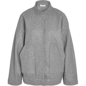 Noisy May - Halston L/S Bomber Jacket - Blousonjas - Grijs - Oversized Pasvorm