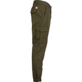 KACoen - Cargo Broek - Groen - Tapered Fit - Cargozakken, Riemlussen