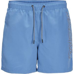 Jack & Jones - JPSTFIJI - Zwemshort - Lichtblauw - Geweven Blend - Dubbel Logo