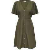 Only - Vita Life - Damesjurk - V-hals - Korte Mouwen - Reguliere Pasvorm