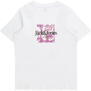 Jack Jones t-shirt jongens - wit - JORlafayette2