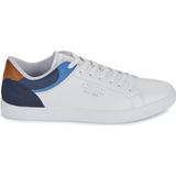 JACK&JONES Heren JFWJORDAN Sneaker SN, helder wit/detail: marine blazer/coronet blauw, 10 UK, Helder Wit Detail Navy Blazer Coronet Blauw, 42.5 EU