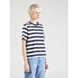 Selected - Essential Striped Boxy T-shirt - Katoen - Korte Mouwen
