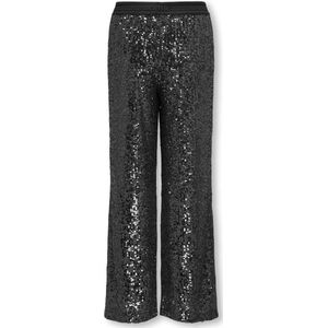 ONLY kids meisjes broek FRANSA Black DTM Sequins Straight Fit