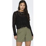 Jacqueline de Yong - Trui - Zwart - 100% Acryl