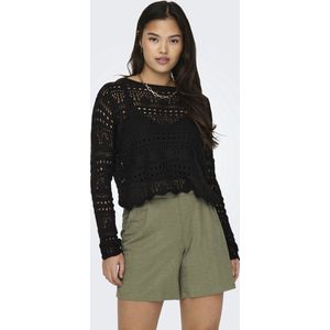 Jacqueline de Yong - Trui - Zwart - 100% Acryl