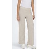 Only Nella Wide Broek Beige Vrouw