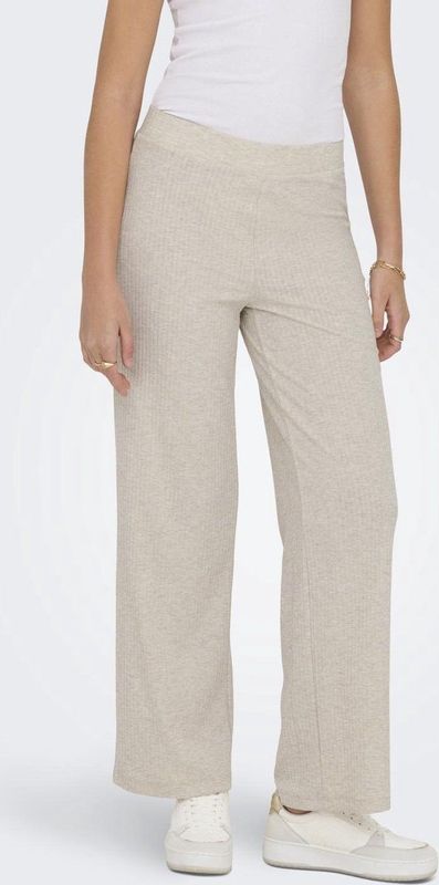Only Nella Wide Broek Beige Vrouw