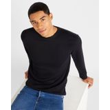 SELETED - Slhemanuel - Sweatshirt - Zwart - Katoenmix, Lenzing Ecovero