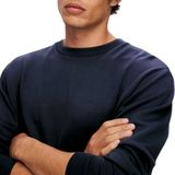 Selected - Emanuel - Sweatshirt - Heren - Gebreide Mouwen - Viscose en Polyester