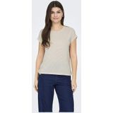 Cloud Dancer - Top - Gold Lurex Stripe - Korte Mouwen - Regular Fit