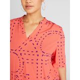 ONLY CARMAKOMA - Top - V-Hals - Regular Fit - 2/4 Mouwen