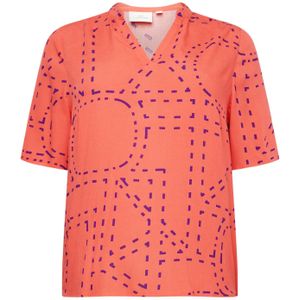 ONLY CARMAKOMA - Top - V-Hals - Regular Fit - 2/4 Mouwen