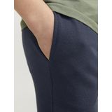 Navy - Sportbroek - Elastische Band - Slim Fit - Knielang