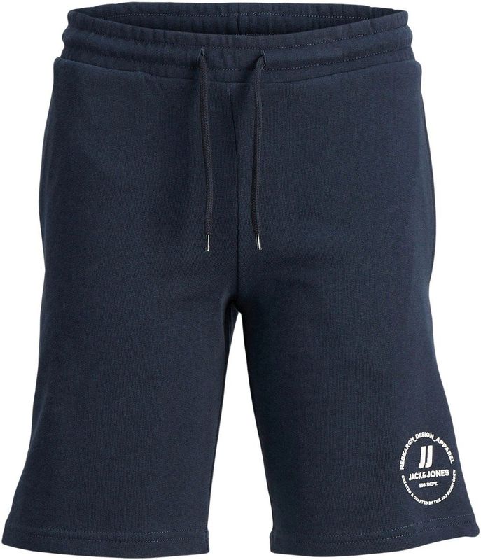 Navy - Sportbroek - Elastische Band - Slim Fit - Knielang