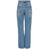 Only Riley Straight Dot353 Hoogzittende Jeans Blauw Vrouw