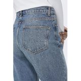 Only Riley Straight Dot353 Hoogzittende Jeans Blauw Vrouw