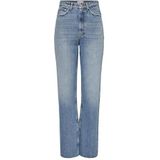 Only Riley Straight Dot353 Hoogzittende Jeans Blauw Vrouw