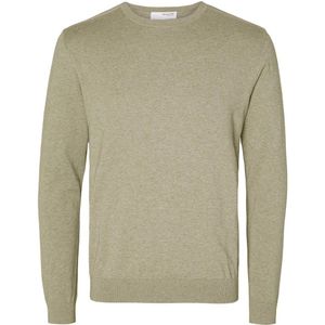 Selected Homme - Slhberg Crew Neck Noos - Hoodie - Groen - 100% Katoen