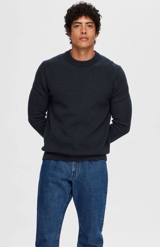 Selected Homme Heren trui Broeken SLHDANE Fit Blauw Volwassenen