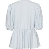 Blouse - Katoen - Ronde Hals - 2/4 Mouwen - Elastische Manchetten