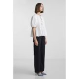 Blouse - Katoen - Ronde Hals - 2/4 Mouwen - Elastische Manchetten