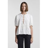 Blouse - Katoen - Ronde Hals - 2/4 Mouwen - Elastische Manchetten
