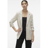 Vero Moda - Blazer - Oatmeal Melange - Polyester Viscose Elastan