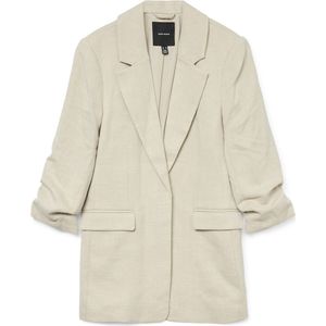 Vero Moda - Blazer - Oatmeal Melange - Polyester Viscose Elastan