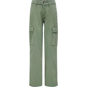 ONLY GIRLS - Cargo Broek - Groen - Katoen - Straight Fit