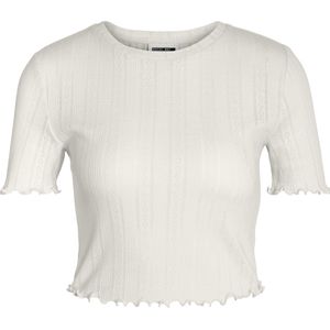 Noisy may T-shirt Nmjudy S s Babylock Detail Jrs Fwd 27027990 Sugar Swizzle Dames