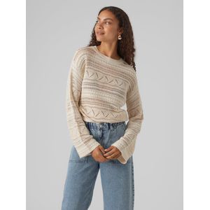 VERO MODA - VMLAMAR LS O-NECK PULLOVER - Dames - Gebreide truien