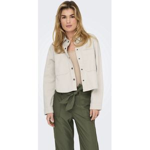 ONLY Dames ONLDREW B Shacket CC OTW jas, Pumice Stone, L, Pumice Stone, L