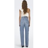 Only Jeans Onlriley Hw Str Cargo Dnm Pim875 No 15317190 Light Blue Denim Dames