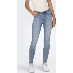 Only Dames Jeans Broeken ONLBLUSH MID SK REA685 skinny Fit Blauw Volwassenen