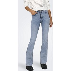 Only Jeans Onlblush Mid Sk Flared Dnm Tai864 N 15281248 Light Blue Denim Dames