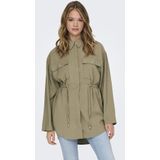 Onlnadine - Tussenjas - Met Gespreide Kraag - Knoopsluiting - Voorzakken