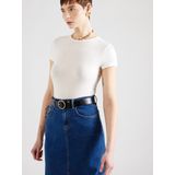 VERO MODA - Vmines Fiona Ss O-Neck Top - T-shirt - Wit - Katoen