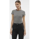 AWARE By VERO MODA Gestreept T-shirt VMINES FIONA Zwart